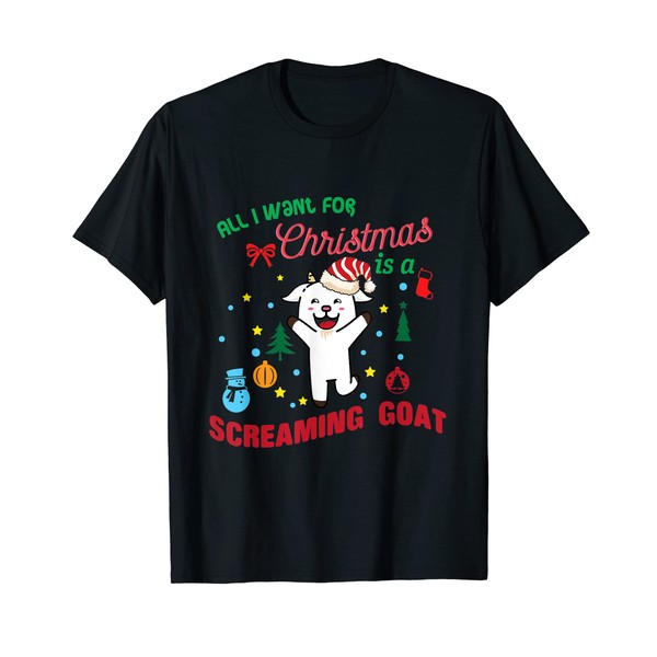 Mens All i want for christmas is a screaming goat