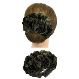 Twist 'n' Twirl to make a bun with bun ornament-Shimmers/goldBrownWand