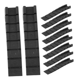 LALAFINA 10pcs Furniture Leveler Pads Black Adjustable Table Shims for Uneven Floors Soft Protective Balance Pads for Chairs Cabinets Easy No Tool Installation