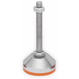 Machine Foot, Adjustable Foot, Diameter 60 x 136 mm, M12, Steel, Pack of 1