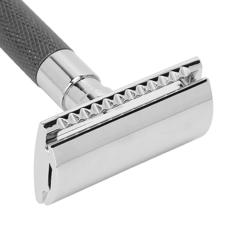 Double Edge Safety Razor Long Handle Manual Zinc Alloy Safety