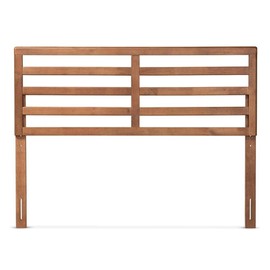 Pemberly Row Modern Walnut Finished Wood Queen Size Headboard