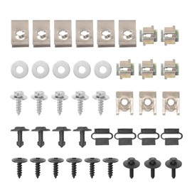 GNXfixt Engine Cover Screws Retaining Clips Clamp for A6 4F A6 4B A6 C6 4F A6 C5 4B 4F0863821K 8D0805960 Underrun Protection Installation Kit Engine