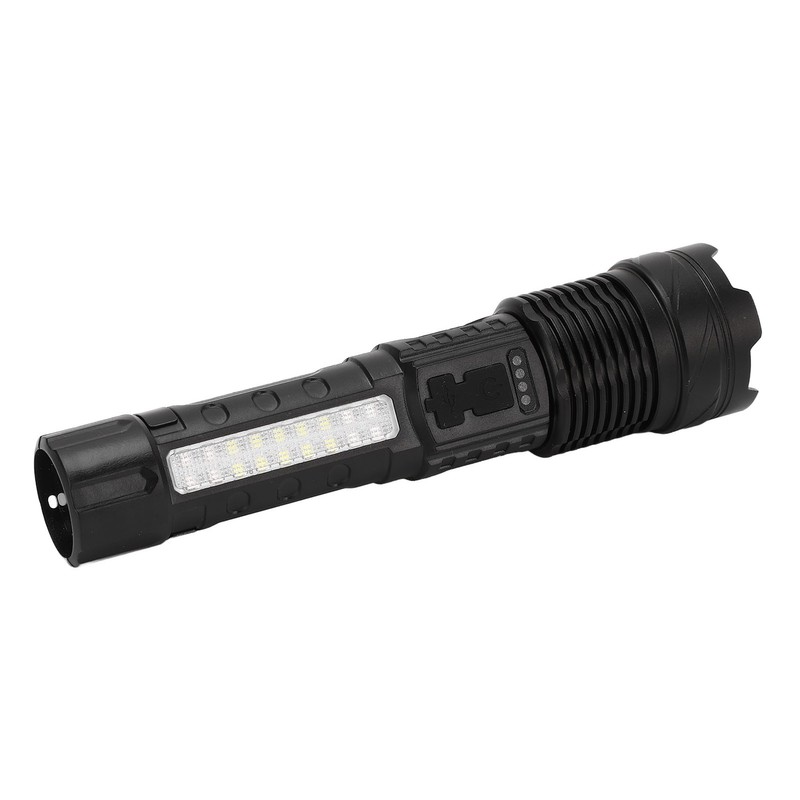 LED Bright Flashlight COB Work Light USB Rechargeable IPX4 Outdoor
