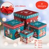 THE TWIDDLERS - 8 Christmas Cardboard Gift Boxes with Ribbon