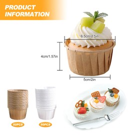 Muffin Cases Paper Small Pack of 100 Mini Muffins Paper Cases Muffin Mould Paper Muffin Cupcake Cases for Birthdays Weddings Party