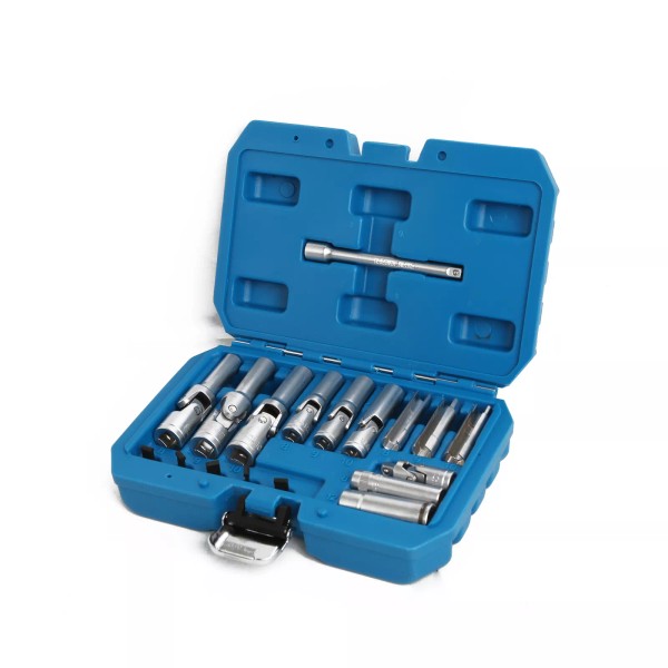 Unbranded 3/8" 1/4" Dr Glow Plug Removal Deep Socket Set