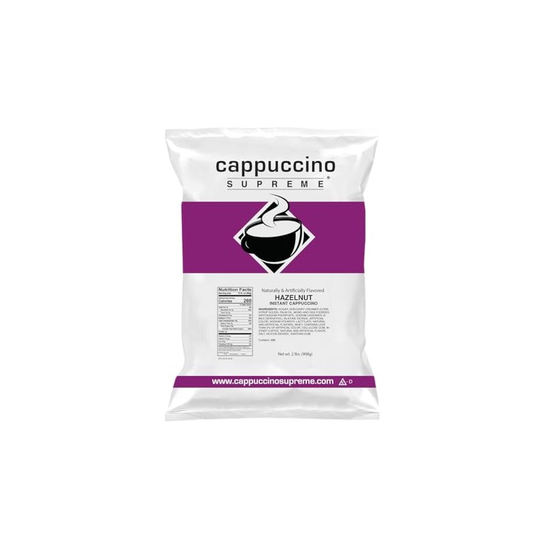 Cappuccino Supreme 2 lb bag Hazelnut Instant Cappuccino Mix