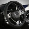 Premium Leather Steering Wheel Cover Compatible with Toyota Tundra Highlander