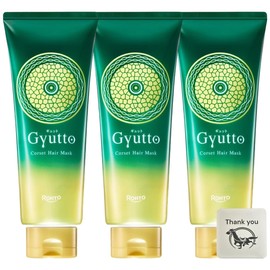 Gyutto Corset Hair Mask, 7.1 oz (200 g), Set of 3, Hair Treatment, Stair Treatment, Swell Care, Curly Hair, Damage Repair, Hair Mask, Hair Pack + Bonus Kunutonn Original Logo