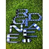AUTOCARIMAGE RAISED TAILGATE LETTERS for RIDGELINE 2024 2025 BLACK FLAG