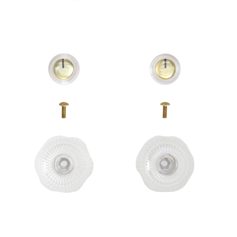 Danco 88671 Pair of Faucet Handles for Sterling Tub/Shower, Clear