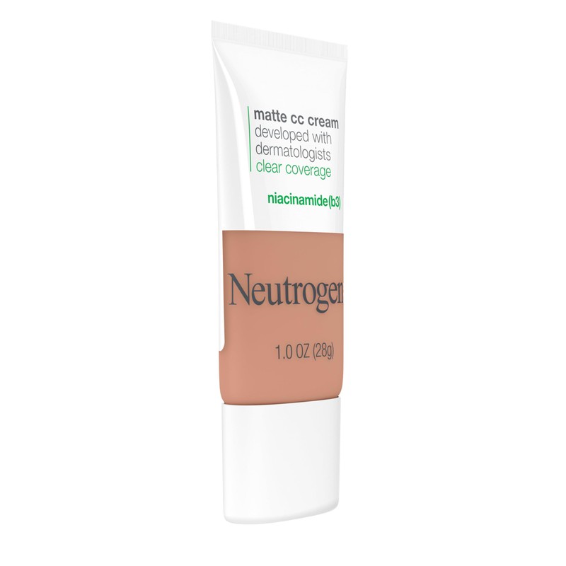 Neutrogena Clear Coverage Flawless Matte CC Cream, Full-Coverage Color Correcting
