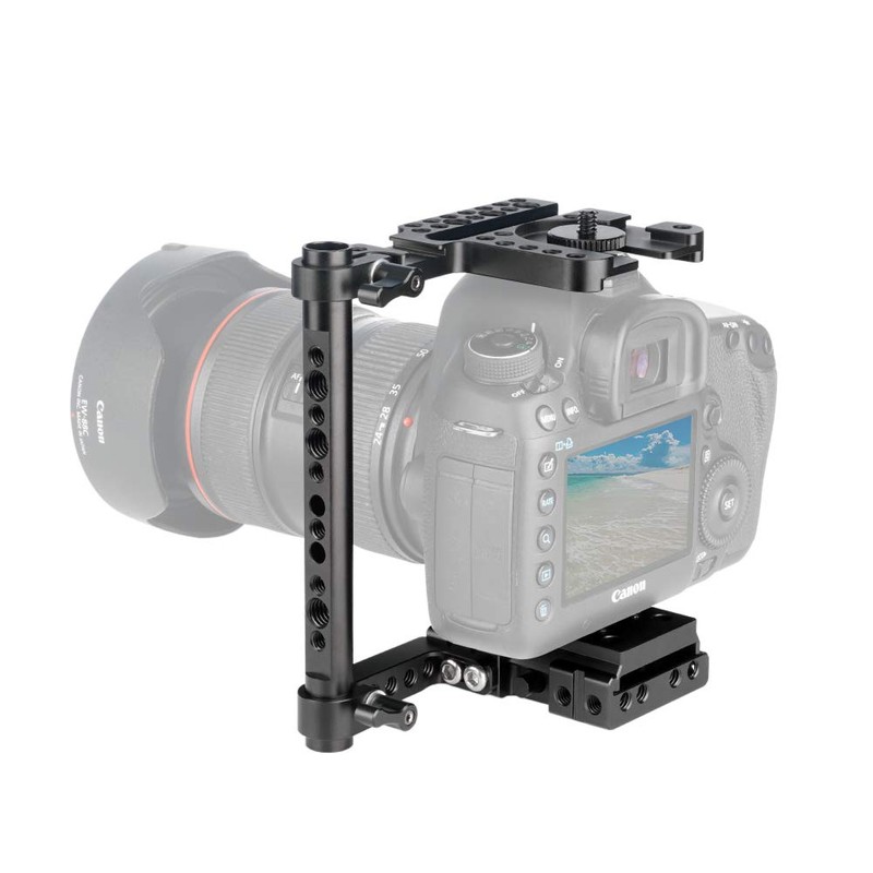 NICEYRIG Universal DSLR Camera Cage with Quick Release Base Plate