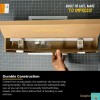 LPS Lowpricesupply 24" White Porcelain Towel Bar Set Concealed Mount