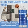 50 ml(1.69 OZ) Stone Glue,Marble Glue Instant,with Mixing Nozzle,Strong Clear