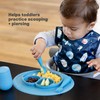 ezpz Developmental Utensils Set (Coral) - BPA Free Utensils -