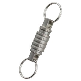 KOYOKOMA Key Chain, Breakaway Type, Titanium Alloy, Key Ring, Locking Mechanism, Removable, Lightweight, Small, Outdoors, Keys, Portable, Removable, Convenient, sandblast