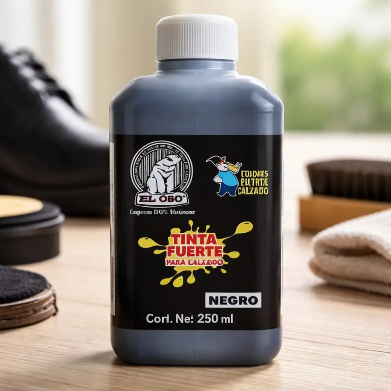Tinta Fuerte Color Negro El Oso 250ml