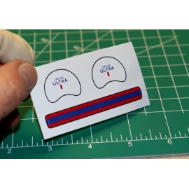 Michelob ULTRA Beer Football Gumball Helmets Custom DIECUT *DECAL SHEET ONLY*