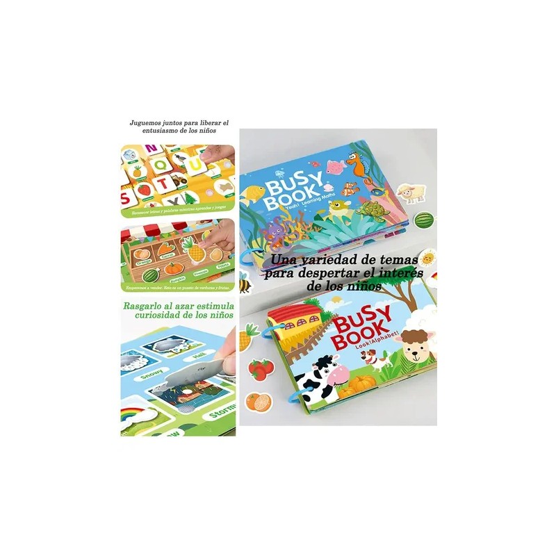 Montessori Busy Book Para Niños Pequeños Libro De Actividade