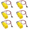 6pcs TT Motor DC Electric Motor 3V-6V Dual Shaft Geared