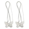 2 PCS Curtain Holdbacks,Resin Magnetic Butterfly Curtain Tie Back Clips