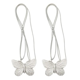 2 PCS Curtain Holdbacks,Resin Magnetic Butterfly Curtain Tie Back Clips for Outdoor Home Office Fixed Curtains