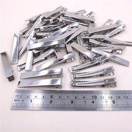 50 Packs Sturdy Alligator Hair Clips French Barrettes Hair Snap Clips Hairpins for Curl Clips Hair Styling DIY Crafting Hair Bow Accessories (Alligator Clips 60mm)