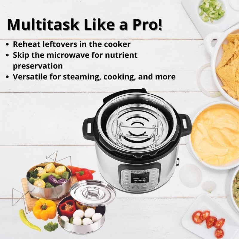 Stackable Stainless Steel Insert Pans - Inserts for Instant Pot