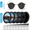[LJJDBZYD] メンズシェードサングラス 調整可能なビーチ 1〜9レベルの調整可能な偏光丸い メガネ段階的な色合いのサングラス ND9偏光 キャンプ、旅行、アウトドア活動、釣りに適しています。