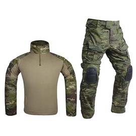EMERSONGEAR Gen3 Uniform,Military Painball Suit,Army Airsoft Combat BDU Pants Shirts with Knee Pads
