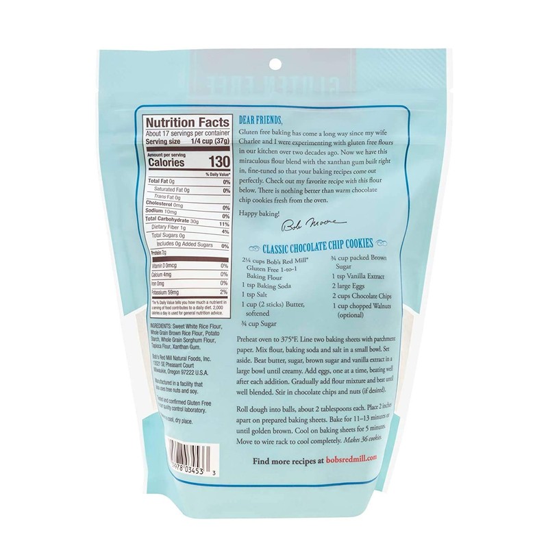 Bobs Red Mill, 1 To 1 Baking Flour (Pack of
