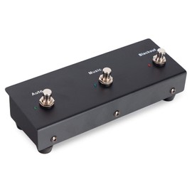 Showlite FS-10 Footswitch for LDO-10 MKII FS - Foot Remote Control for Light Mixer - Three Stable Foot Buttons for Car, Music & Blackout - Connects to LDO-10 MKII FS via Stereo Jack Cable