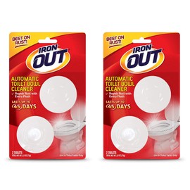 Iron OUT Automatic Bowl Repel Rust and Hard Water Stains with Every Flush, Household Toilet Cleaner
