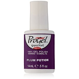 Supernail Gel Polish for Nails, Plum Potion Shimmer, 0.5 Fluid Ounce