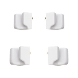 HECASA 7009399 Freezer Basket Retainer Compatible with Sub Zero 611 611G 650 650G BI-30U BI-30UG BI-36U BI-36UG BI-36UFD Lower Baskets Replacement Only ABS Plastic White 4Pcs