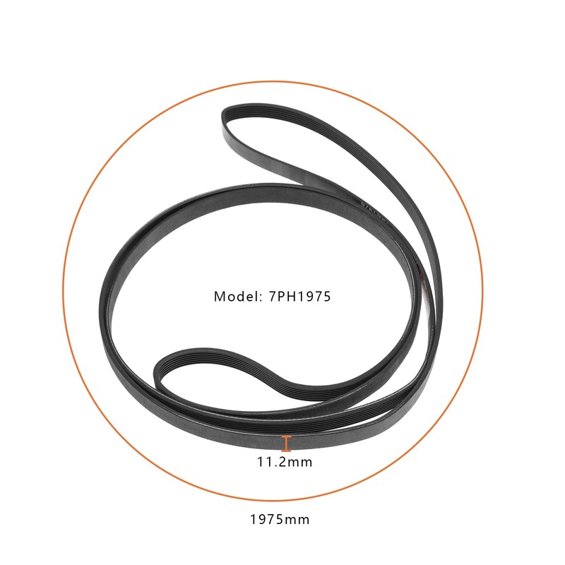 Rubber Drum Belt with Fine Ribs for Tumble Dryers Type