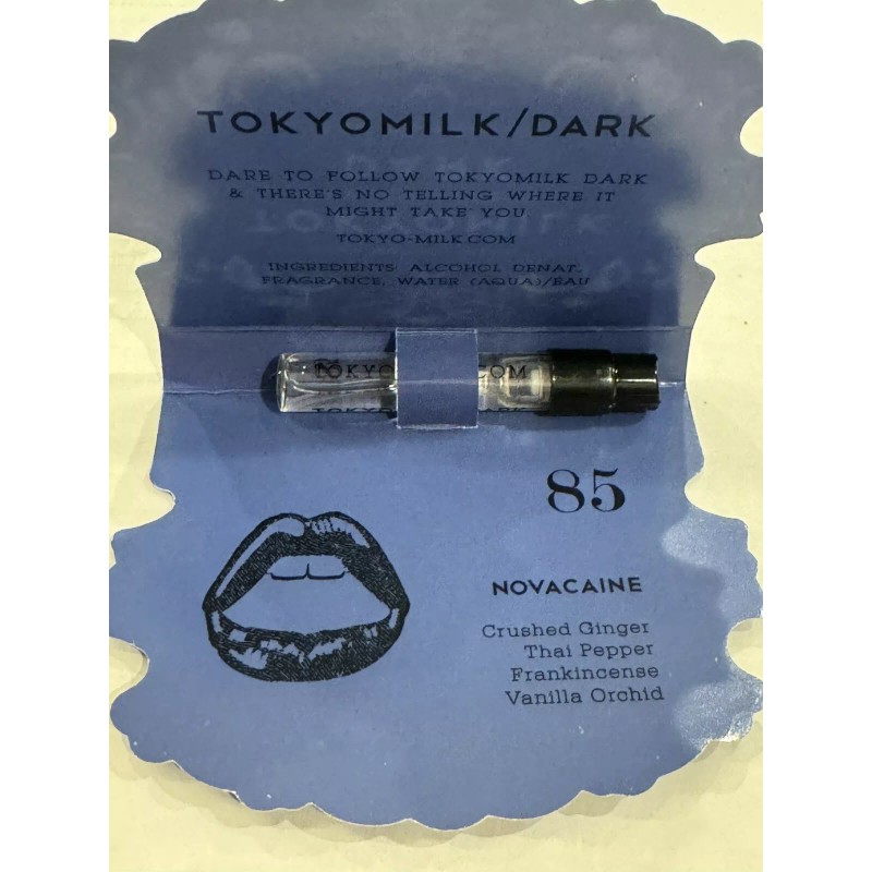 Tokyo Milk Dark DISCONTINUED Novacaine 85 Vial Sample .07oz 2ml