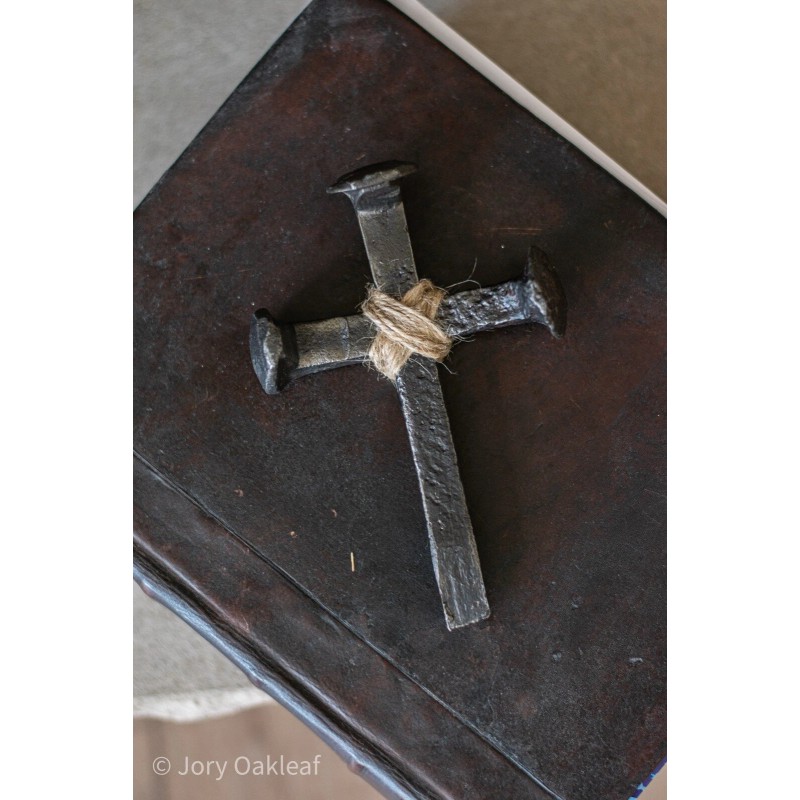 Handmade Rustic Railroad Spike Cross