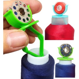 PeavyTailor 15pcs/Pack Sewing Bobbin Small Clips Sewing Tool Accessory Color Thread Clips Holder Tool