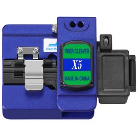 X5 blue Optical Fiber Cleaver High precision stripping tool Fiber optic cable cutter 16 cutting points 48000 times Hot melt Cold joining Fiber cutting knife