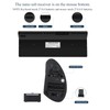 Fonicer Left Handed 2.4GHz Wireless Vertical Ergonomic Mouse and Keyboard