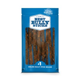 Best Bully Sticks All Natural Dog Chews - 12 Inch Chicken Wrapped Beef Collagen Sticks - USA Baked & Packed - Highly Digestible, Limited Ingredient, Rawhide Alternative Dog Chew - 10 Pack