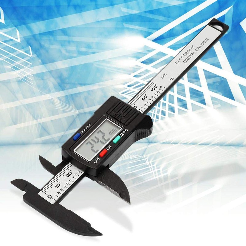 Digital Caliper, Electronic Digital Caliper Practical 100 mm Plastic Electronic
