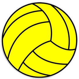 Water Polo Ball - 25 Pack Circle Stickers 3" x 3" - Athlete Sports Team