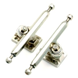 RACOFSB A2 Pro Fingerboard Trucks 36mm 34mm 32mm for Professional Finger Skateboard (36mm Chrome)