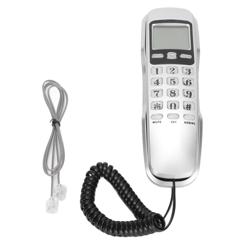 KXT888CID Mini Wall Telephone Hotel Wired Desktop Wall Phone for