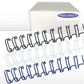 Unbranded 1" 2:1 Twin Loop Wire O Binding Spines - 50/pack - Navy