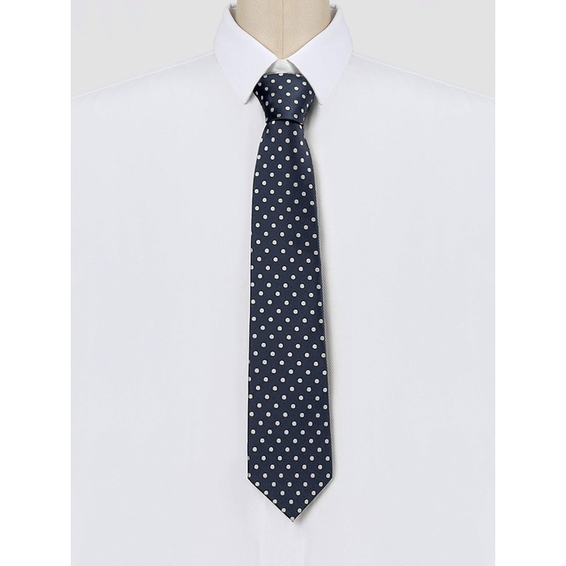 Allegra K Polka Dot Necktie, Legaler Tie, 3.1 inches (8